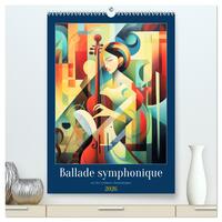 Ballade symphonique  (Calendrier mural 2026 DIN A2 horizontal) calendrier de bureau