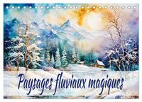 Paysages fluviaux magiques (Calendrier de bureau 2026 DIN A5 vertical), CALVENDO calendrier mensuel