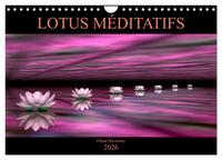 LOTUS MÉDITATIFS (Calendrier mural 2026 DIN A4 vertical), CALVENDO calendrier mensuel
