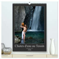 Chutes d'eau au Tessin  (Calendrier mural 2026 DIN A2 horizontal) calendrier de bureau