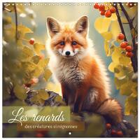 LES RENARDS, DES CREATURES SI MIGNONNES (CALENDRIER MURAL CARRE 2026 30X30 CM) CALENDRIER DOUBLE AVE