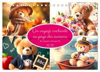 Un voyage enchanté au pays des oursons -Des oursons créés par l'IA (Calendrier de bureau 2026 DIN A5 vertical), CALVENDO calendrier mensuel