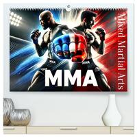 MMA - Mixed Martial Arts France  (Calendrier mural 2026 DIN A2 vertical) calendrier de bureau