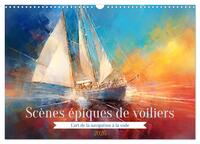 Scènes épiques de voiliers (Calendrier mural 2026 DIN A3 vertical), CALVENDO calendrier mensuel