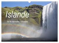 Islande île de merveilles naturelles (Calendrier mural 2026 DIN A3 vertical), CALVENDO calendrier mensuel