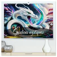 Gardiens mystiques  (Calendrier mural 2026 DIN A2 vertical) calendrier de bureau
