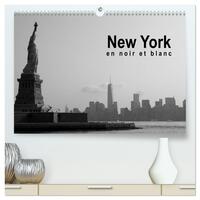 New York en noir et blanc  (Calendrier mural 2026 DIN A2 vertical) calendrier de bureau