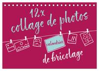 12 x collage de photos - calendrier de bricolage (Calendrier de bureau 2026 DIN A5 vertical), CALVENDO calendrier mensuel