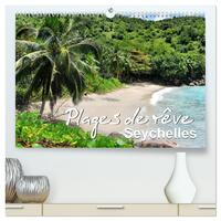 Plages de rêve Seychelles  (Calendrier mural 2026 DIN A2 vertical) calendrier de bureau