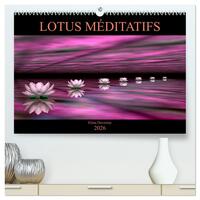 LOTUS MÉDITATIFS  (Calendrier mural 2026 DIN A2 vertical) calendrier de bureau