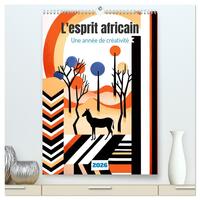 L'esprit africain (Calendrier mural 2026 DIN A2 horizontal) calendrier de bureau
