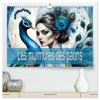 Les murmures des paons  (Calendrier mural 2026 DIN A2 vertical) calendrier de bureau