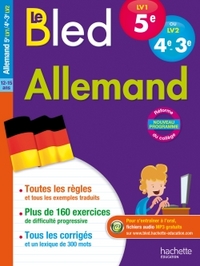 CAHIER BLED ALLEMAND NIVEAU A2 : 5E LV1 / 4E-3E LV2