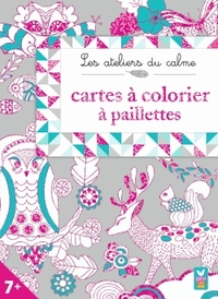 CARTES A COLORIER A PAILLETTES