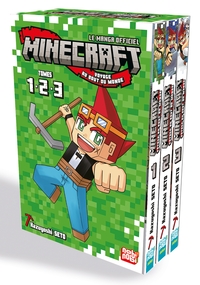 MINECRAFT, LE MANGA OFFICIEL - VOYAGE AU BOUT DU MONDE - COFFRET "STARTER" - COFFRET MINECRAFT T01-0