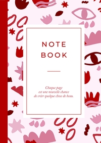 Carnet motifs Rouge