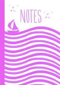 Carnet Marinière Rose bonbon