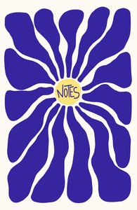 Carnet  Fleur bleue