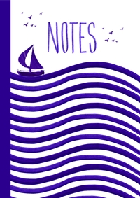 Carnet Marinière Pourpre