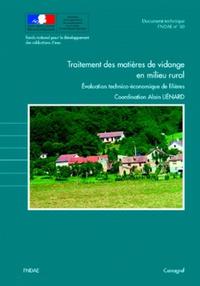 TRAITEMENT DES MATIERES DE VIDANGE EN MILIEU RURAL. - EVALUATION TECHNICO-ECONOMIQUE DES FILIERES. D