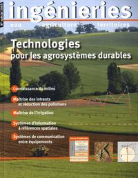 TECHNOLOGIES POUR LES AGROSYSTEMES DURABLES