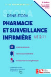 Pharmacie et surveillance infirmière, UE 2.11