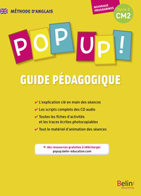 Pop up CM2, Guide pédagogique