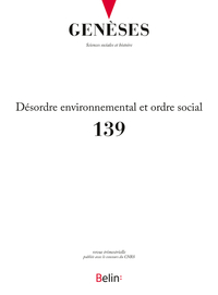 GENESES N  139 (2025-2) -  PRENDRE EN COMPTE (OU PAS) LA CRISE ECOLOGIQUE
