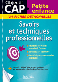 Fiches CAP Petite enfance Savoirs et techniques professionnelles