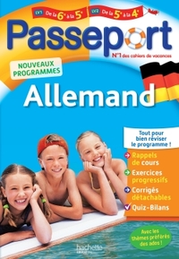 PASSEPORT - ALLEMAND DE LA 6E A LA 5E