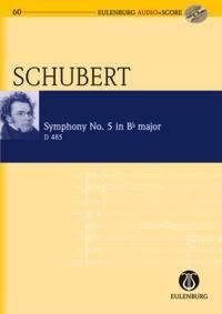 SYMPHONIE N 5 EN SI BEMOL MAJEUR - D 485. ORCHESTRA. PARTITION D'ETUDE.