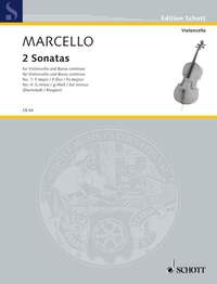 EDITION SCHOTT - DEUX SONATES - N  1 FA MAJEUR ET N  4 SOL MINEUR. CELLO AND BASSO CONTINUO.