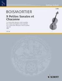 EDITION SCHOTT - 9 PETITES SONATES ET CHACONNE - OP. 66. 2 CELLOS (BASSOONS, VIOL DA GAMBA). PARTITI