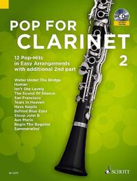 POP FOR CLARINET - VOL. 2 - POP FOR CLARINET 2 - 12 POP-HITS IN EASY ARRANGEMENTS WITH ADDITIONAL 2N