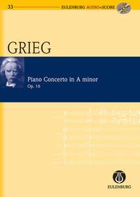 CONCERT LA MINEUR - OP. 16. PIANO AND ORCHESTRA. PARTITION D'ETUDE.