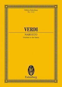 EULENBURG MINIATURE SCORES - NABUCCO - OVERTURE. ORCHESTRA. PARTITION D'ETUDE.