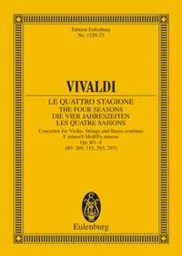 EULENBURG MINIATURE SCORES - LES QUATTRE SAISONS - "LE PRINTEMPS" MI MAJEUR. OP. 8/1. RV 269 / PV 24