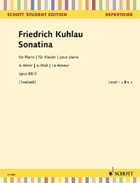 SCHOTT STUDENT EDITION - REPERTOIRE - SONATINA - OP. 88/3. PIANO.