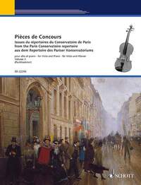 PIECES DE CONCOURS - FROM THE PARIS CONSERVATOIRE REPERTOIRE. VIOLA AND PIANO. PARTITION ET PARTIE.