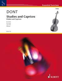 ESSENTIAL EXERCISES - ETUDES ET CAPRICES - AVEC DES EXERCICES PREPARATOIRES. OP. 35. VIOLA.