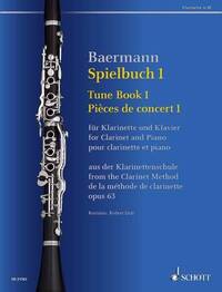 BAERMANN - KLARINETTENSCHULE - VOL. 1 - RECUEIL DE PIECES 1 - PIECES DE CONCERT DE LA METHODE DE CLA