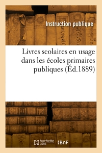 Livres scolaires en usage dans les écoles primaires publiques