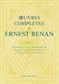 Oeuvres complètes de Ernest Renan -Tome III-