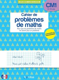 Mon cahier de problèmes de maths CM1