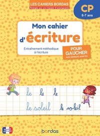 Les cahiers Bordas - Cahier d'écriture pour gaucher CP