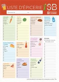 LISTE D'EPICERIE SALUT BONJOUR. POUR VOUS SIMPLIFIER LA VIE