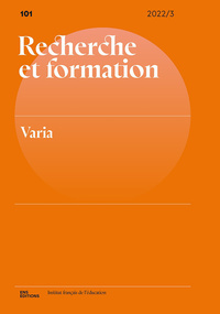 RECHERCHE ET FORMATION, NO101/2022