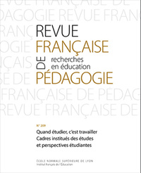 REVUE FRANCAISE DE PEDAGOGIE, N 209/2019-2020