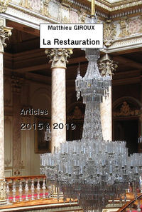 LA RESTAURATION - ARTICLES DE 2015 A 2019