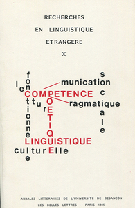 Recherches en linguistique étrangère
